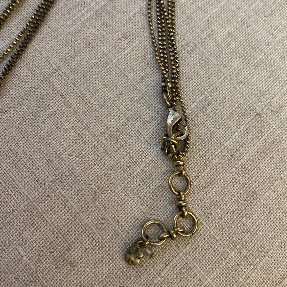 Women’s long chain layered Gold Necklace‎ - Picture 3 of 3